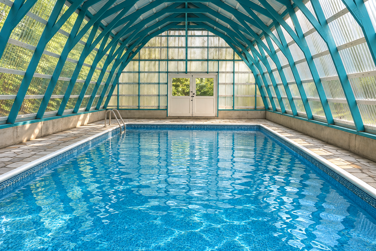 Reconstructed view of the South Nanaimo indoor pool